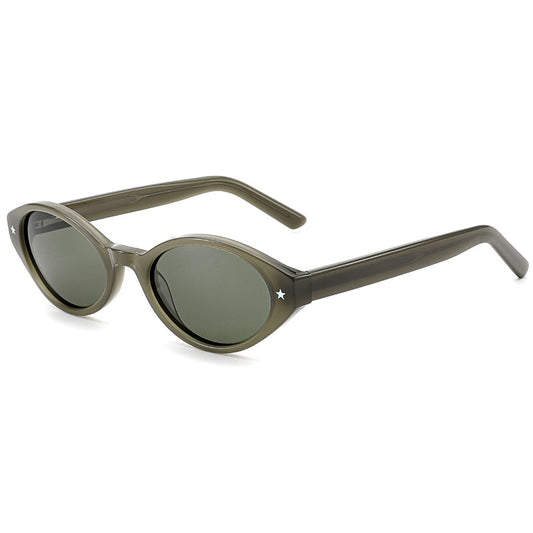 VeyRey dámské cat-eye acetátové polarizační sluneční brýle Aest zelená obruba zelená skla