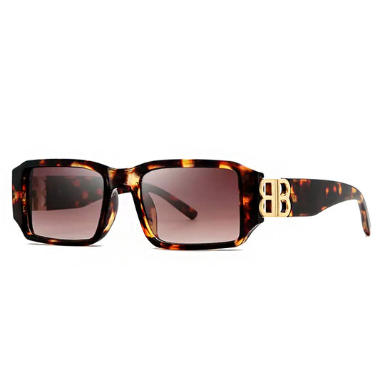 VeyRey Dámské sluneční brýle hranaté Lunatie hnědá