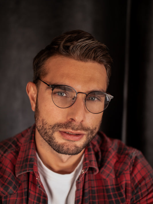 VeyRey Brýle blokující modré světlo oválné Gouro černá