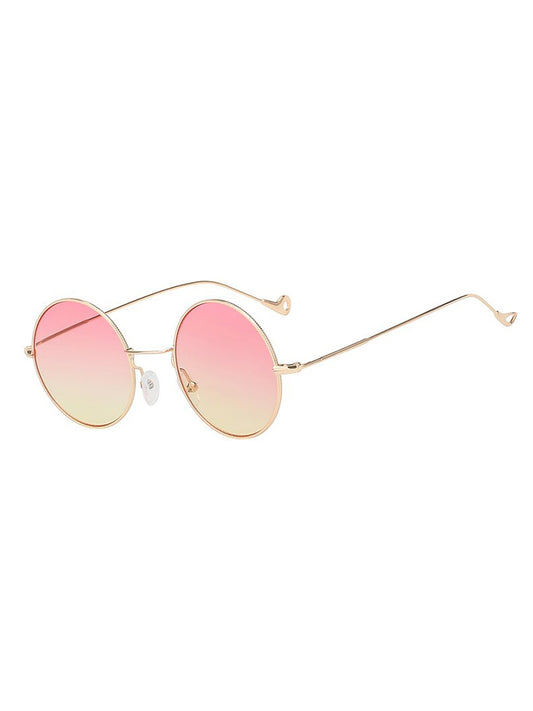 VeyRey Sluneční brýle lenonky Gunnel růžovo-žlutá skla