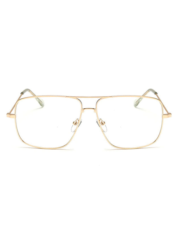 VeyRey Brýle s čirými skly Miles zlaté