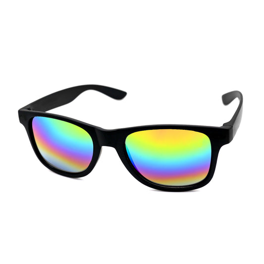 VeyRey Sluneční brýle Nerd zrcadlové duhová skla