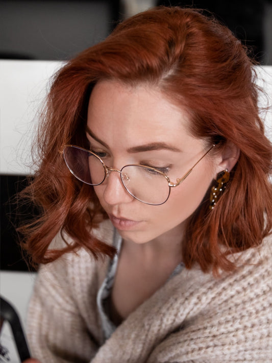 VeyRey Brýle blokující modré světlo Petronell černo-zlaté