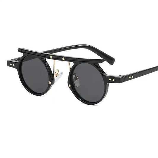 VeyRey Pánské sluneční brýle steampunk Punnyostion černá univerzální